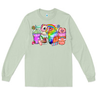 Matcha unicorn coffee cups Long Sleeve Tee - Zillion Design Studio