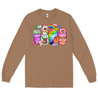 Toasted Coconut unicorn coffee cups Long Sleeve Tee - Zillion Design Studio
