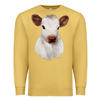 Antique Gold White Cute Calf Premium Sweatshirt - JahusDesignShop