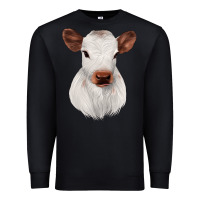 Black White Cute Calf Premium Sweatshirt - JahusDesignShop