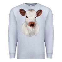 Heather Grey White Cute Calf Premium Sweatshirt - JahusDesignShop