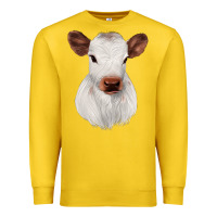 Lemon White Cute Calf Premium Sweatshirt - JahusDesignShop