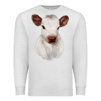 Oatmeal Heather White Cute Calf Premium Sweatshirt - JahusDesignShop