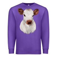 Purple White Cute Calf Premium Sweatshirt - JahusDesignShop