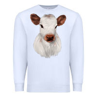White White Cute Calf Premium Sweatshirt - JahusDesignShop