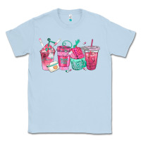 Dusty Blue nurse fuel coffee cups Classic Tee - texasbilliewilder
