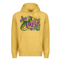 Antique Gold mardi saurus rex mardi gras Premium Hoodie - MaliasSmallBusiness