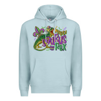 Blue Mist mardi saurus rex mardi gras Premium Hoodie - MaliasSmallBusiness