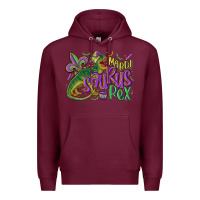 Burgundy mardi saurus rex mardi gras Premium Hoodie - MaliasSmallBusiness