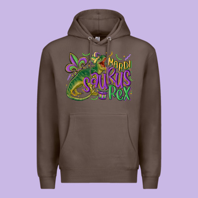 Mardi Saurus Rex Mardi Gras Premium Hoodie Designed By Maliassmallbusiness