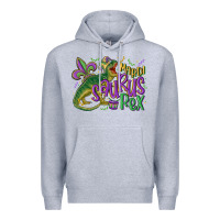 Heather Grey mardi saurus rex mardi gras Premium Hoodie - MaliasSmallBusiness