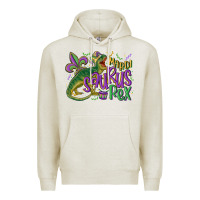 Oatmeal Heather mardi saurus rex mardi gras Premium Hoodie - MaliasSmallBusiness