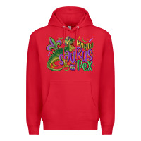 Red mardi saurus rex mardi gras Premium Hoodie - MaliasSmallBusiness
