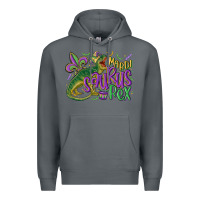 Rock mardi saurus rex mardi gras Premium Hoodie - MaliasSmallBusiness