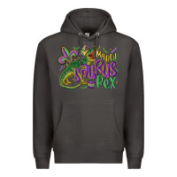Smoke mardi saurus rex mardi gras Premium Hoodie - MaliasSmallBusiness