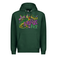 Sports Green mardi saurus rex mardi gras Premium Hoodie - MaliasSmallBusiness