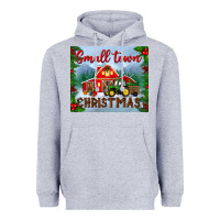 Heather Grey small town christmas mousepad Heavyweight Hoodie - BundleAndBundleShop