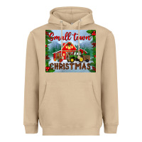 Mushroom small town christmas mousepad Heavyweight Hoodie - BundleAndBundleShop