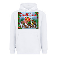 White small town christmas mousepad Heavyweight Hoodie - BundleAndBundleShop