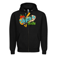 Black daycare dude Zipper Hoodie - RanaPortraitStore