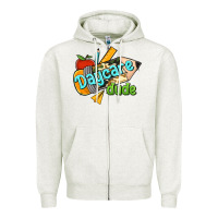 Oatmeal Heather daycare dude Zipper Hoodie - RanaPortraitStore