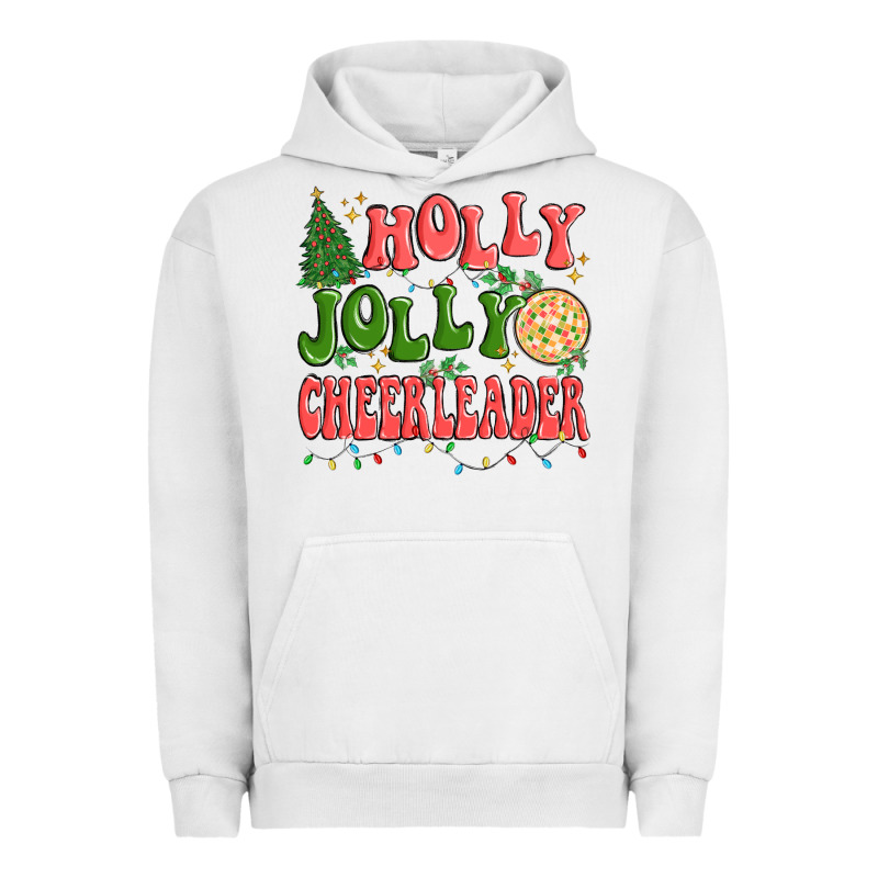Holly Jolly Cheerleader Urban Hoodie by MaliasSmallBusiness | Teevron