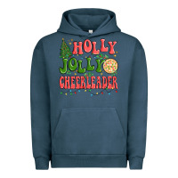 Pigment Midnight Navy holly jolly cheerleader Urban Hoodie - MaliasSmallBusiness