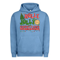 Pigment Pebble Blue holly jolly cheerleader Urban Hoodie - MaliasSmallBusiness