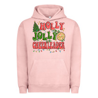 Pigment Salmon holly jolly cheerleader Urban Hoodie - MaliasSmallBusiness