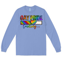 Colony Blue gay pride loading lgbtq Long Sleeve Tee - texasbilliewilder