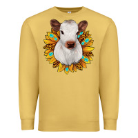 Antique Gold sunflower heifer Premium Sweatshirt - JahusDesignShop