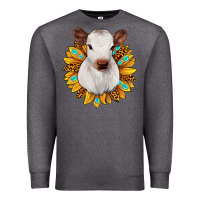Charcoal Heather sunflower heifer Premium Sweatshirt - JahusDesignShop