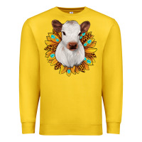 Lemon sunflower heifer Premium Sweatshirt - JahusDesignShop