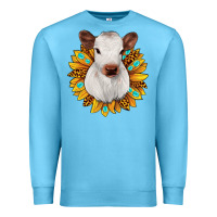 Ocean Blue sunflower heifer Premium Sweatshirt - JahusDesignShop