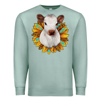 Seafoam sunflower heifer Premium Sweatshirt - JahusDesignShop