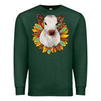 Sports Green sunflower heifer Premium Sweatshirt - JahusDesignShop
