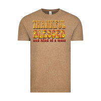 Vintage Coffee thankful blessed and kind of a mess Vintage Tee - BarkalooDesign