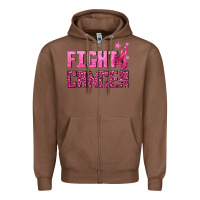 Chestnut Fight Cancer Zipper Hoodie - texasbilliewilder