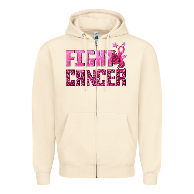Fight Cancer Zipper Hoodie by texasbilliewilder | Teevron