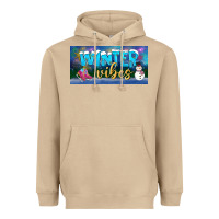 Mushroom winter vibes license plate Heavyweight Hoodie - BundleAndBundleShop