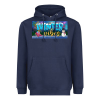 Navy winter vibes license plate Heavyweight Hoodie - BundleAndBundleShop