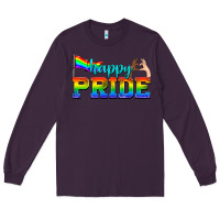 Plum happy pride Long Sleeve Tee - texasbilliewilder