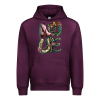 Mauve Wine love boots horseshoe cowboy Urban Hoodie - NancyCooperArtShop