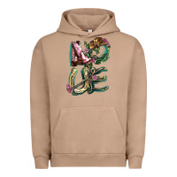 Pigment Burro love boots horseshoe cowboy Urban Hoodie - NancyCooperArtShop
