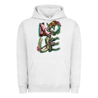 Pigment Lunar Rock love boots horseshoe cowboy Urban Hoodie - NancyCooperArtShop