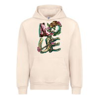 Sandshell love boots horseshoe cowboy Urban Hoodie - NancyCooperArtShop