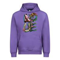 Tulip love boots horseshoe cowboy Urban Hoodie - NancyCooperArtShop