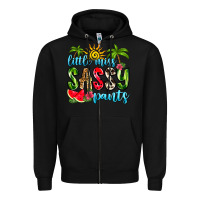 Black little miss sassy pants Zipper Hoodie - Zillion Design Studio