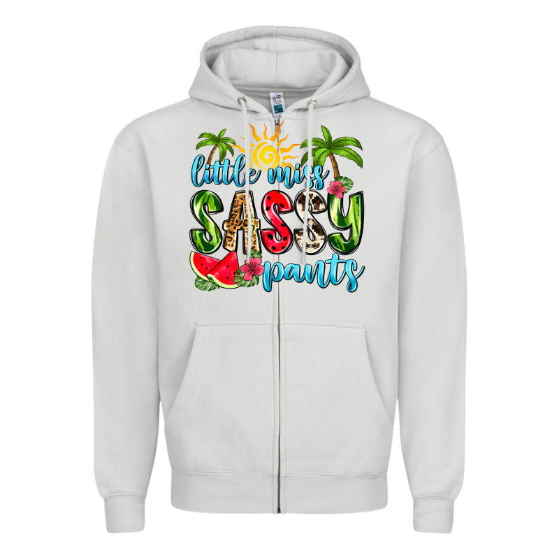 Little Miss Sassy Pants Zipper Hoodie by Zillion Design Studio | Teevron