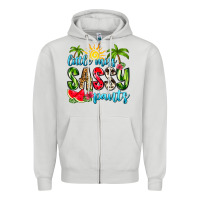 Dove Grey little miss sassy pants Zipper Hoodie - Zillion Design Studio